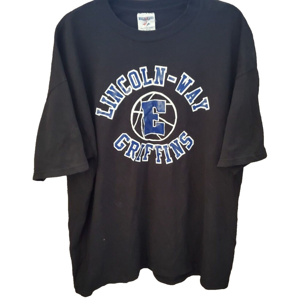 Lincoln Way Griffins Shirt Black Short Sleeve Size XL Frankfort Illinois Sports